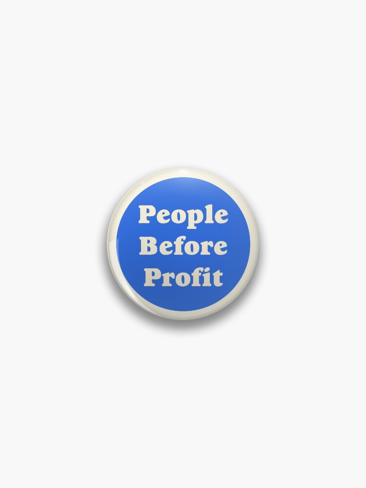 Thumbnail 1 of 3, Pin, People Before Profit designed and sold by SSFootball.