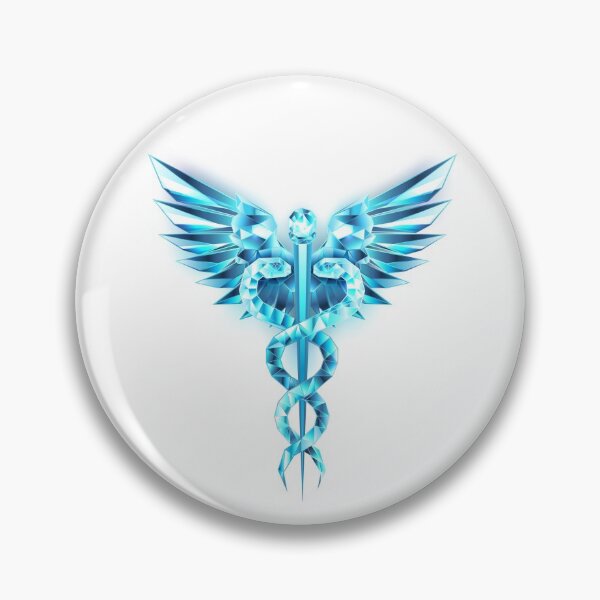 Item preview, Blue Caduceus Symbol designed and sold by Blackmoon9.