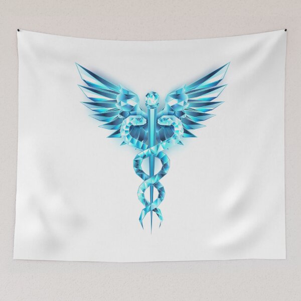 Item preview, Blue Caduceus Symbol designed and sold by Blackmoon9.