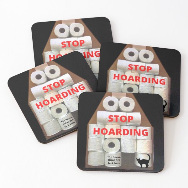 Item preview, STOP HOARDING TOILET ROLLS designed and sold by Bagsyrose.