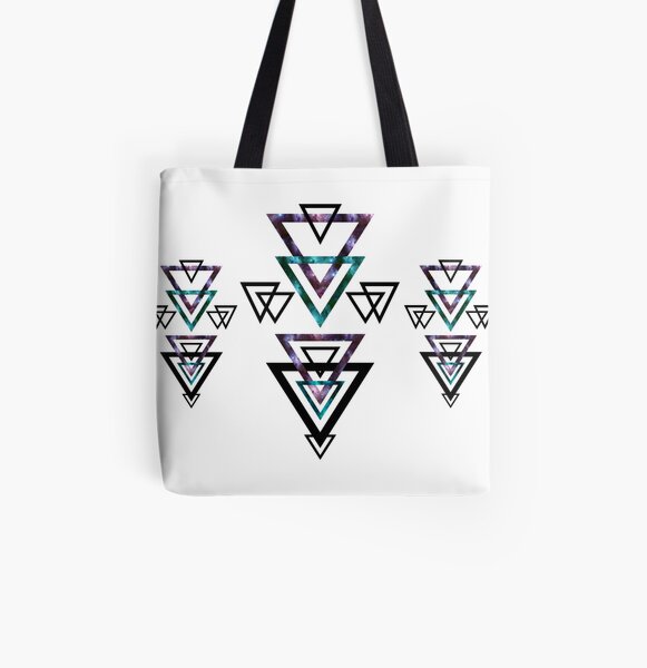 Bermuda Geometric Triangles I. All Over Print Tote Bag