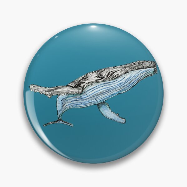 Item preview, Humpback Whale Illustration designed and sold by bslatecreations.