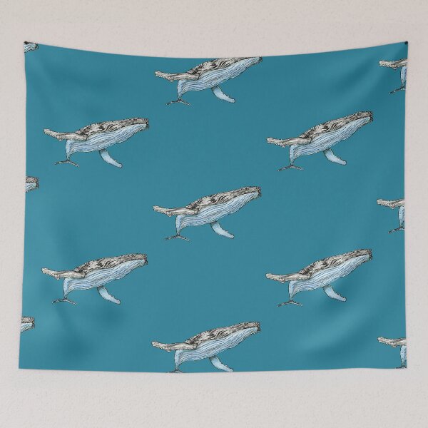 Item preview, Humpback Whale Illustration designed and sold by bslatecreations.