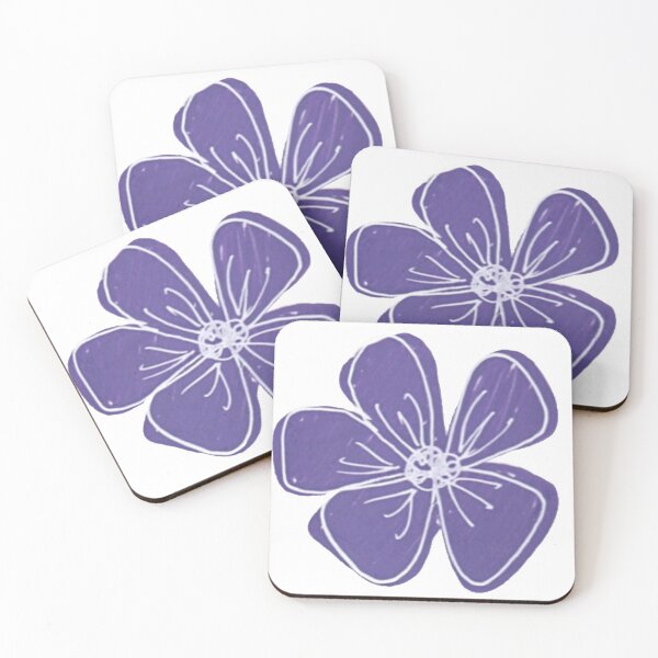 Item preview, purple flower doodle designed and sold by Sam's Shop :).