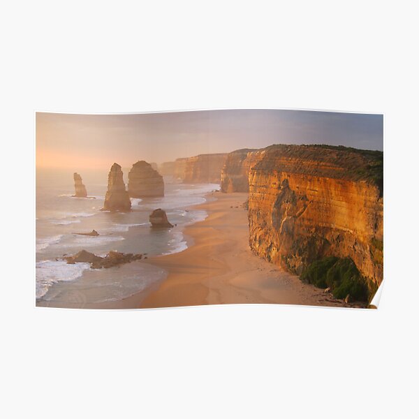 Red Glow, 12 Apostles at Sunset Poster