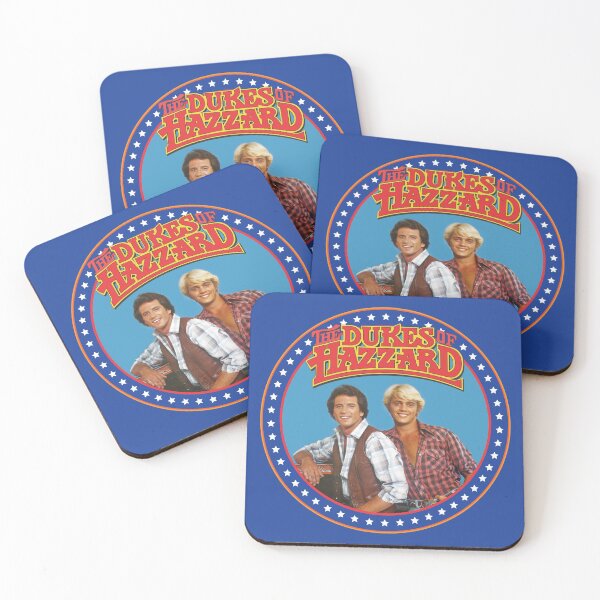 Item preview, Dukes of Hazzard cheesy retro promotional shot in circle border with stars designed and sold by Girty.