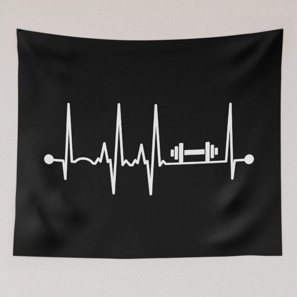 Item preview, Dumbbell Heartbeat designed and sold by teesaurus.