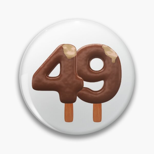 Item preview, 49 Ice Cream Fourty Nine Number 3d Chocolate designed and sold by HelloFromAja.