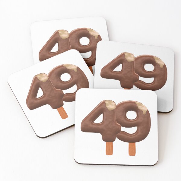 Item preview, 49 Ice Cream Fourty Nine Number 3d Chocolate designed and sold by HelloFromAja.