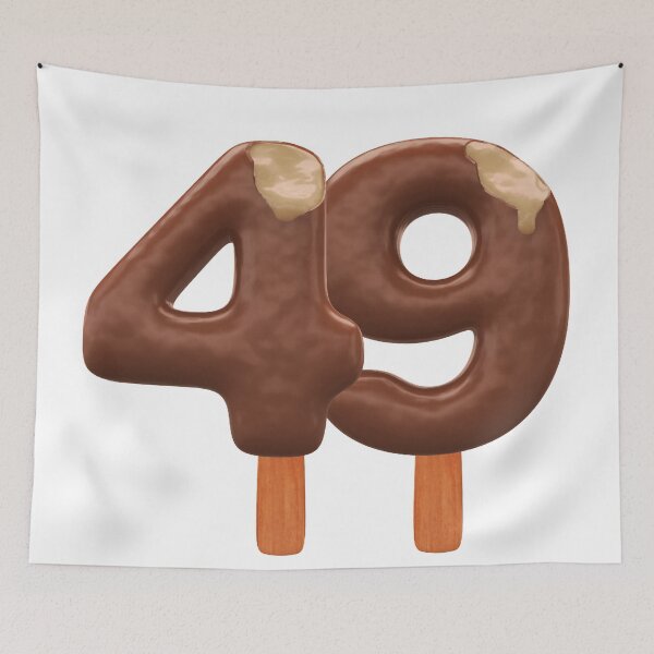 Item preview, 49 Ice Cream Fourty Nine Number 3d Chocolate designed and sold by HelloFromAja.