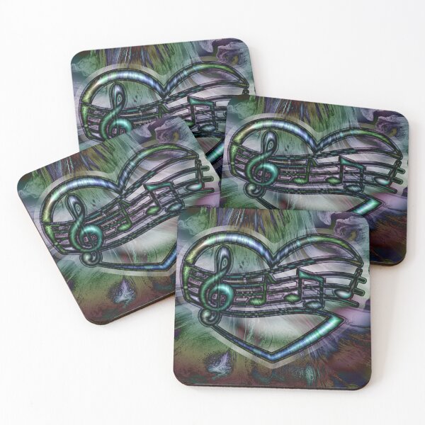 Item preview, Love Music; heart musical score designed and sold by Fluid Visions.