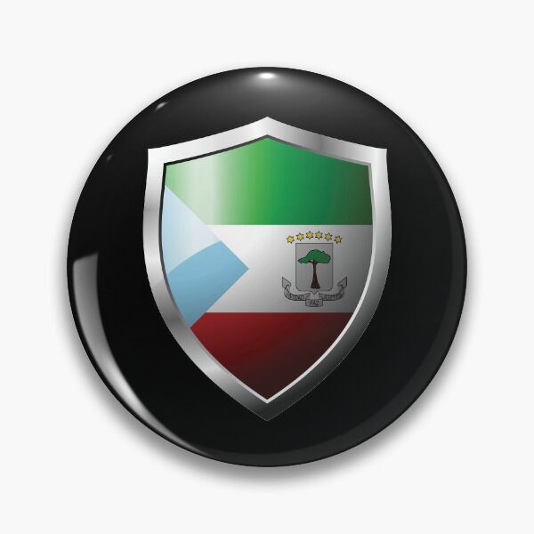 Item preview, Strong Equatorial Guinea Flag Shield Country designed and sold by HelloFromAja.