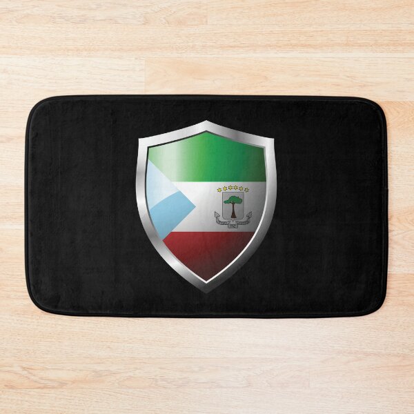 Item preview, Strong Equatorial Guinea Flag Shield Country designed and sold by HelloFromAja.