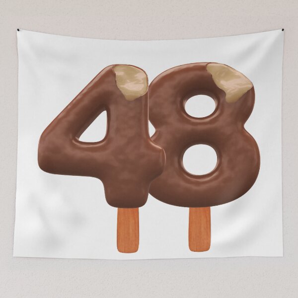 Item preview, 48 Ice Cream Fourty Eight  Number 3d Chocolate designed and sold by HelloFromAja.