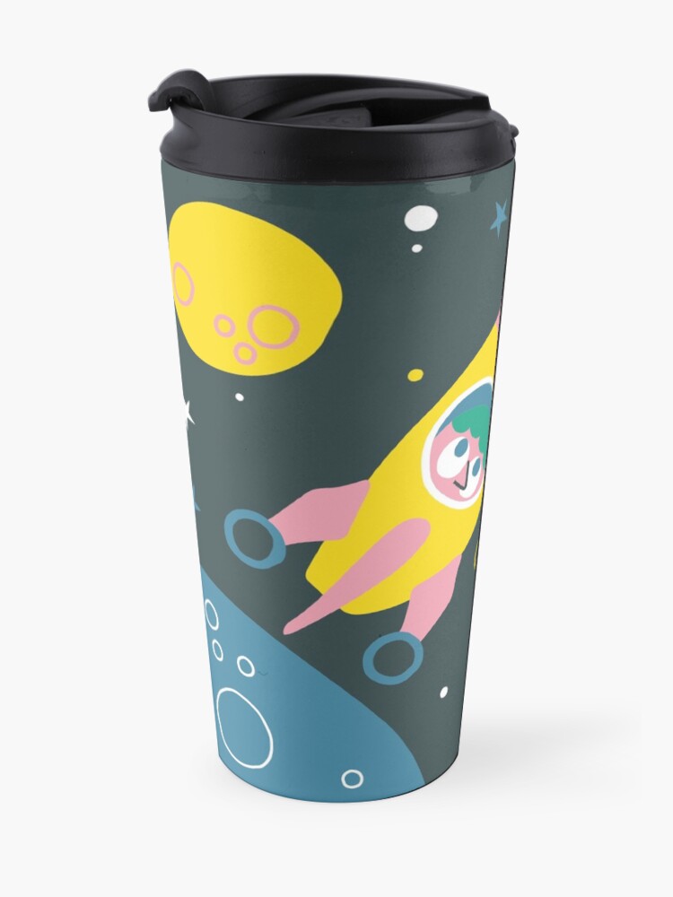 Vista alternativa de Taza de viaje ¡Nos vamos a la luna!