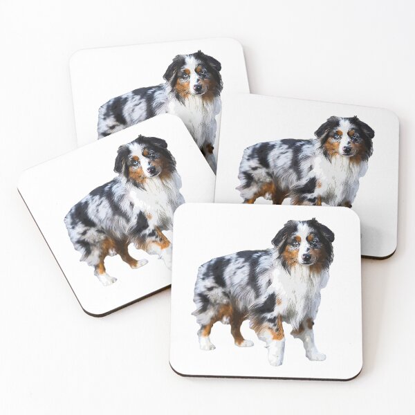 Item preview, Australian Shepherd Merle Puppy Dog designed and sold by ElegantCat.