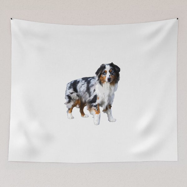 Item preview, Australian Shepherd Merle Puppy Dog designed and sold by ElegantCat.