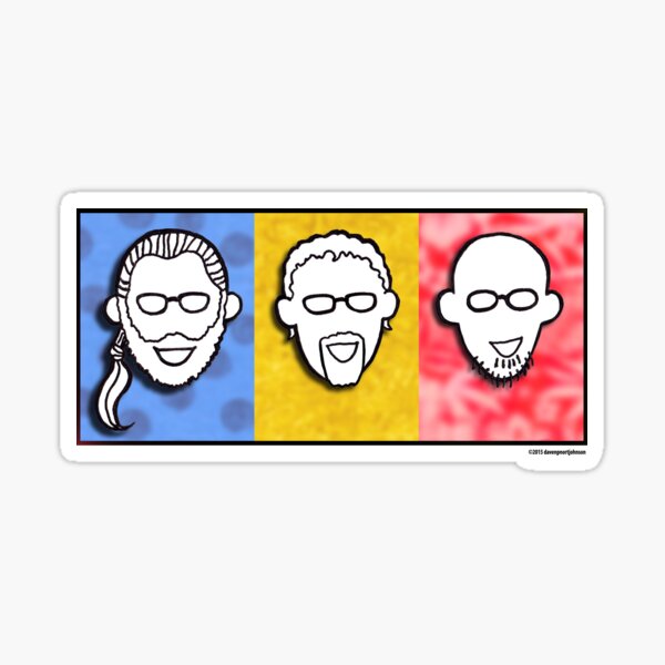 Davenport Johnson 3-color FACES design Sticker