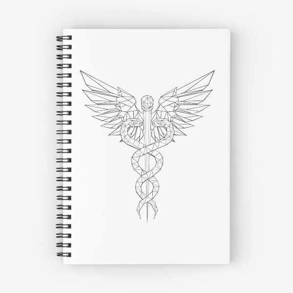 Item preview, Polygonal Caduceus Symbols designed and sold by Blackmoon9.
