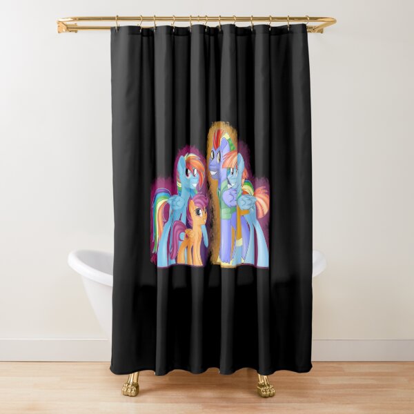The Dash Family Portrait Shower Curtain