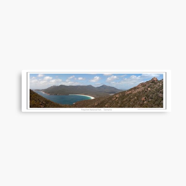 Item preview, Coles Bay Tasmania Australia Freycinet National Park. View across Wineglass Bay. Panorama. designed and sold by Richard Wareham.