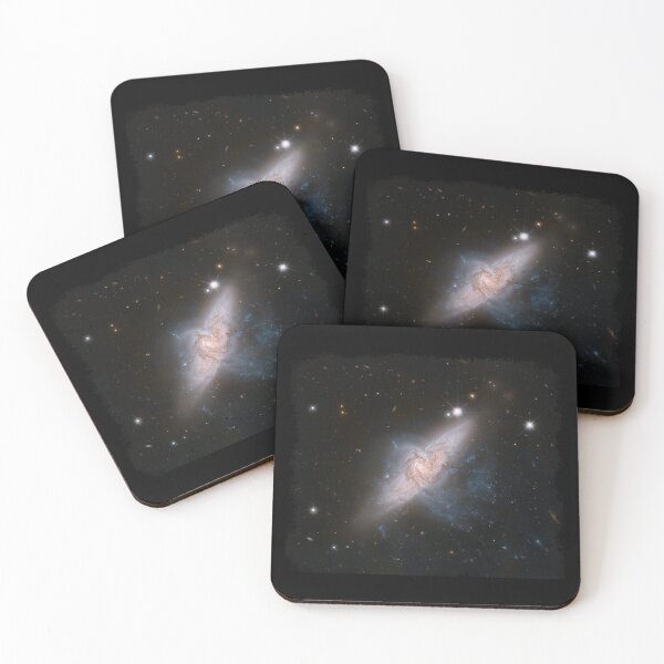 Item preview, Spiral Galaxy Alignment Beautiful Cosmic Collision of Galaxies designed and sold by TNDesignStudio.
