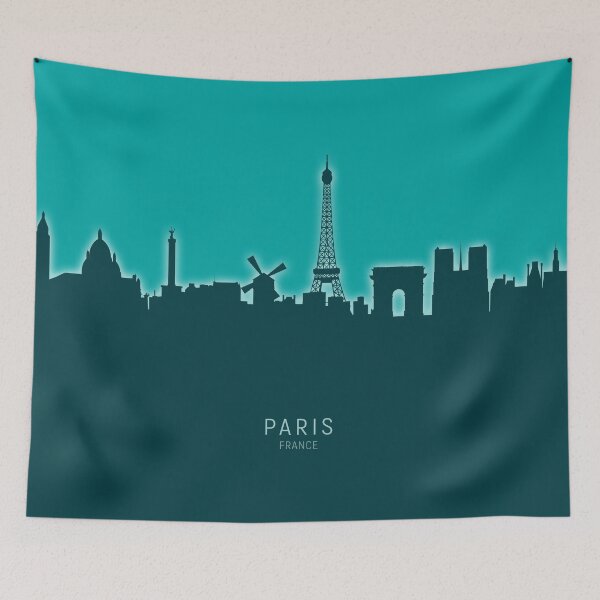 Item preview, Paris France Skyline designed and sold by ArtPrints.