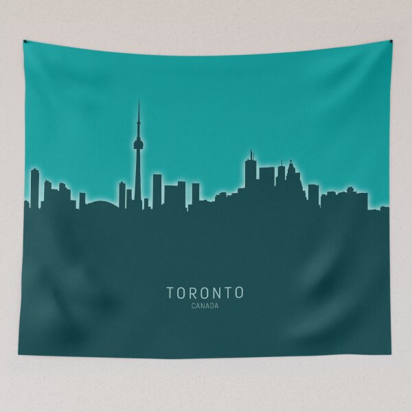 Aperçu de l'œuvre Toronto Canada Skyline créée et vendue par ArtPrints.