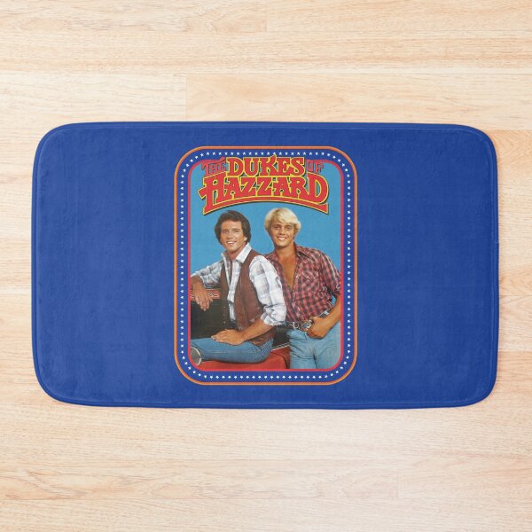 Item preview, Dukes of Hazzard cheesy retro promotional shot in rectangular border with stars designed and sold by Girty.