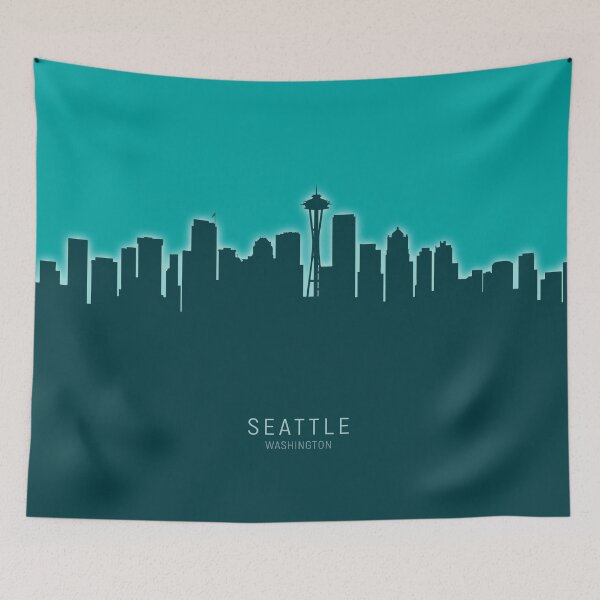 Item preview, Seattle Washington Skyline designed and sold by ArtPrints.