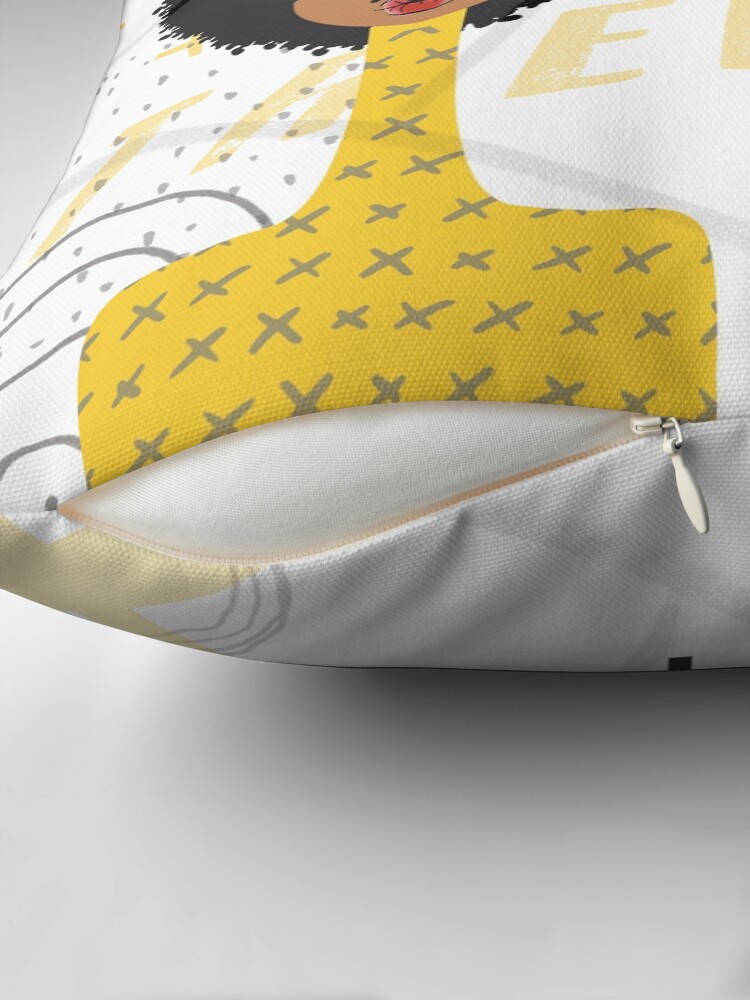 Thumbnail 2 of 4, Pillow, Find A Guy Who Will Ruin Your Lipstick Not Your Mascara designed and sold by 6256design.