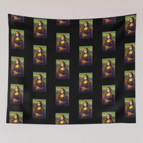 Item preview, Mona Lisa Mouth Guard FFP2 Mask Cold Influenza Corona Virus designed and sold by urban-design.