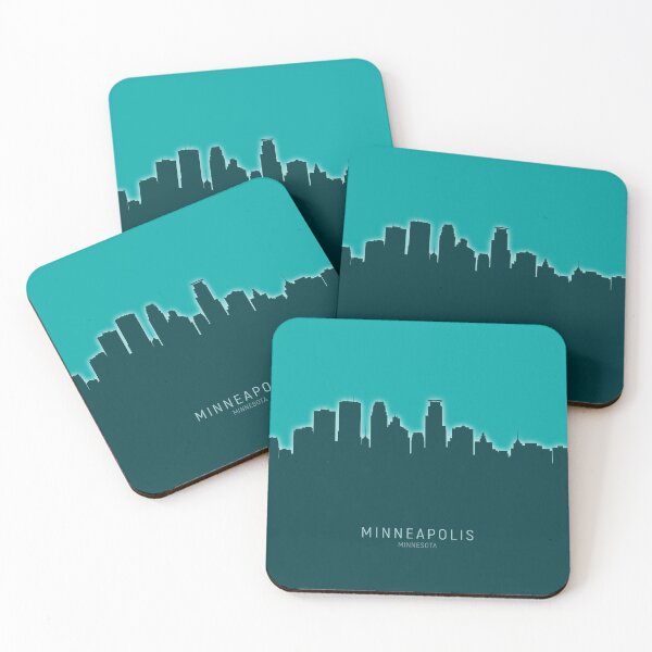 Aperçu de l'œuvre Minneapolis Minnesota Skyline créée et vendue par ArtPrints.