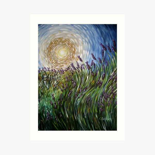 Lavender in Motion Art Print
