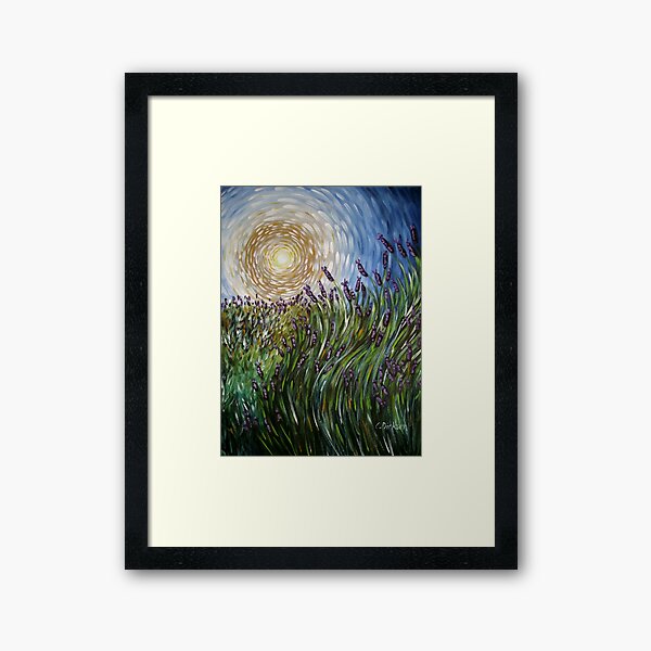Lavender in Motion Framed Art Print