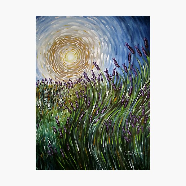 Lavender in Motion Photographic Print