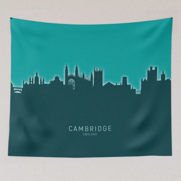 Aperçu de l'œuvre Cambridge England Skyline créée et vendue par ArtPrints.