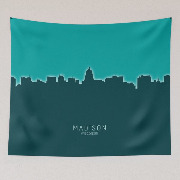 Artikelvorschau, Madison Wisconsin Skyline entworfen und verkauft von ArtPrints.