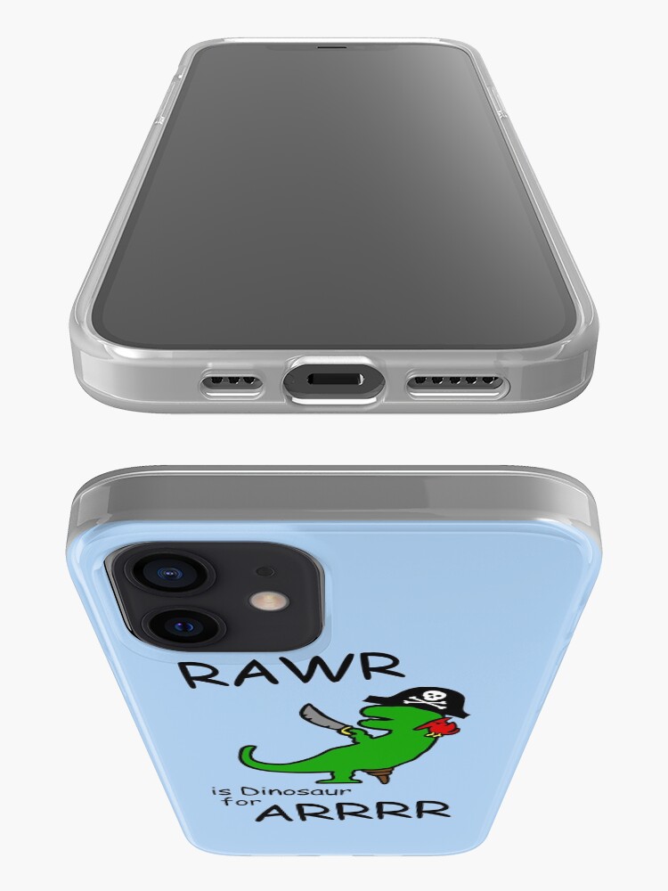 Alternate view of RAWR is Dinosaur for ARRR (Pirate Dinosaur) iPhone Case & Cover