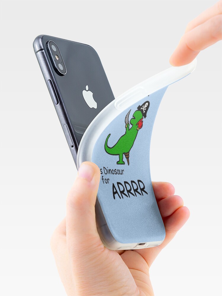 Alternate view of RAWR is Dinosaur for ARRR (Pirate Dinosaur) iPhone Case & Cover