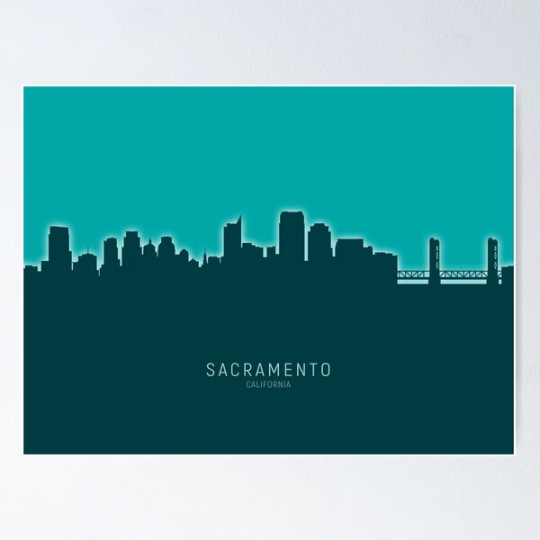 Artikelvorschau, Sacramento California Skyline entworfen und verkauft von ArtPrints.