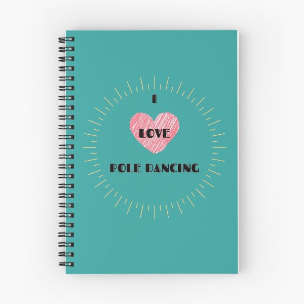 Item preview, I Love Pole Dancing ❤ Heart Turquoise Design designed and sold by PoledanceTee.