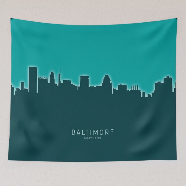 Item preview, Baltimore Maryland Skyline designed and sold by ArtPrints.