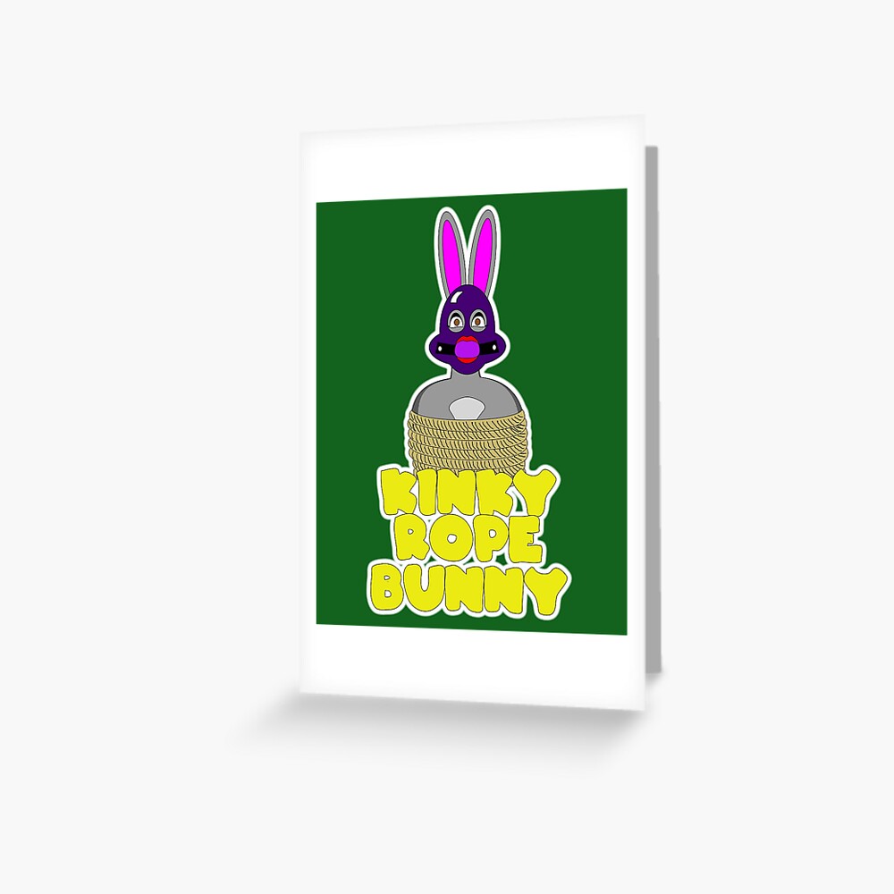 Kinky Rope Bunny | Greeting Card