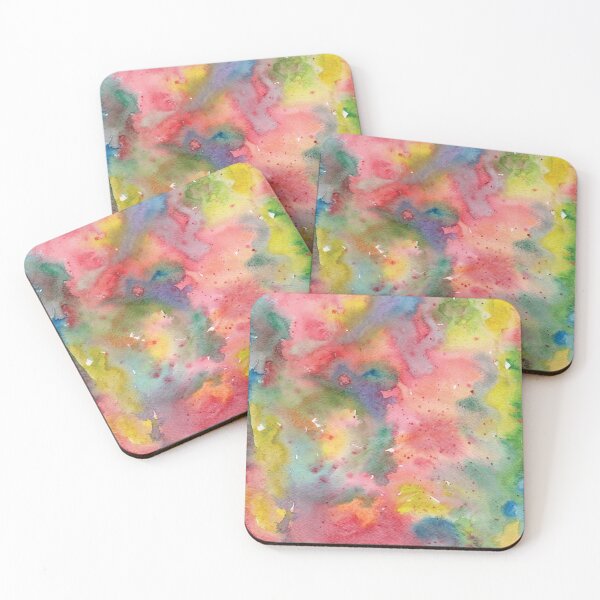 Item preview, Abstract flower field, watercolor pattern, colorful designed and sold by VApinx.