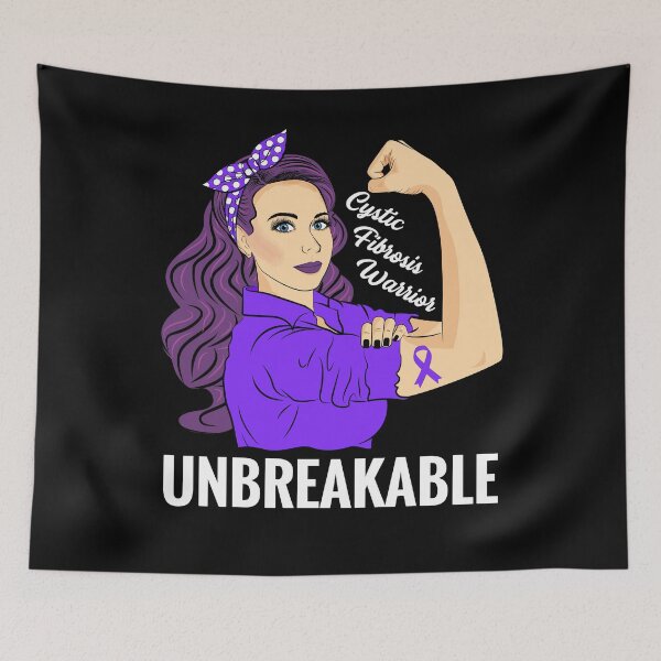Item preview, Cystic Fibrosis Warrior Unbreakable CF Awareness designed and sold by ZNOVANNA.