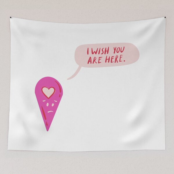 Item preview, I wish you are here quarantine isolation map pin designed and sold by javes93.