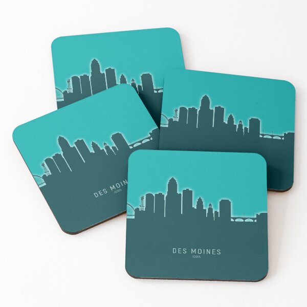 Item preview, Des Moines Iowa Skyline designed and sold by ArtPrints.