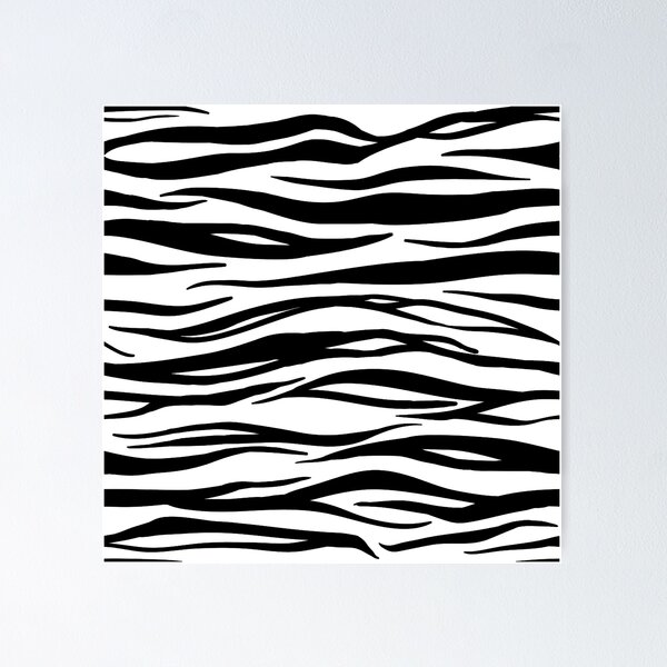 Aperçu de l'œuvre Imprimé tigre - noir et blanc créée et vendue par NobodysHero.