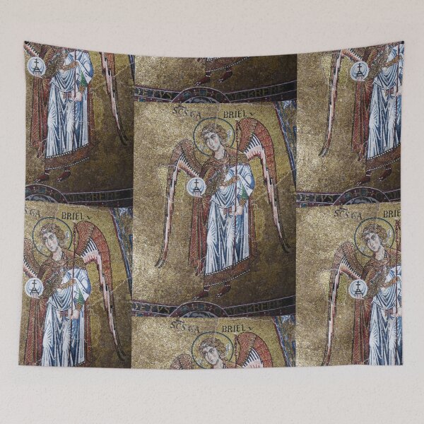Item preview, Angel Gabriel vintage  mosaic art designed and sold by Vintage Designs +.